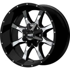 (1) 18" Moto Metal MO970 Gloss Black w/ Milled Dimples Wheel 18x9 6x135/5.5 18mm
