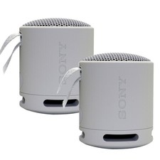 2x Sony XB100 Portable Waterproof Bluetooth Speaker Gray - Dual Pack
