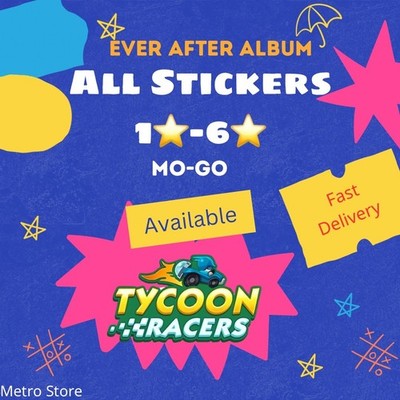 MONOPOLY STICKERS GO 1  - 6 RACE EVENT FAST SENDING CHEAPST FAST NOT TOP 1#