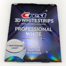Crest 3D Whitestrips Professional White+LED Light Levels 30 ~19 Treatments/pics