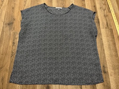 Chaus New York Blouse Women's Plus Size 3XL? Black White, Sleeveless
