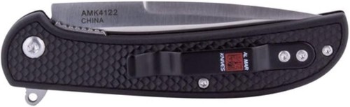 Sunex AMK4122 Knife Utas Cbb 8cr 56hrc Satin 2.75in Trad Glnylon Black - Picture 4 of 7
