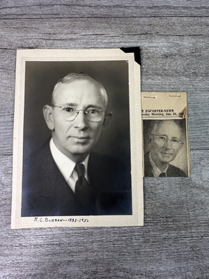 #ad R.C. Burrow 1952 Portrait Silver Gelatin Print Railway Express Abilene Texas $11.80
