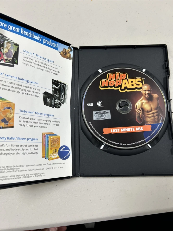 Hip Hop Abs-Last Minute Abs with Shaun T (DVD, 2007) ~Very Good - Image 2 of 4