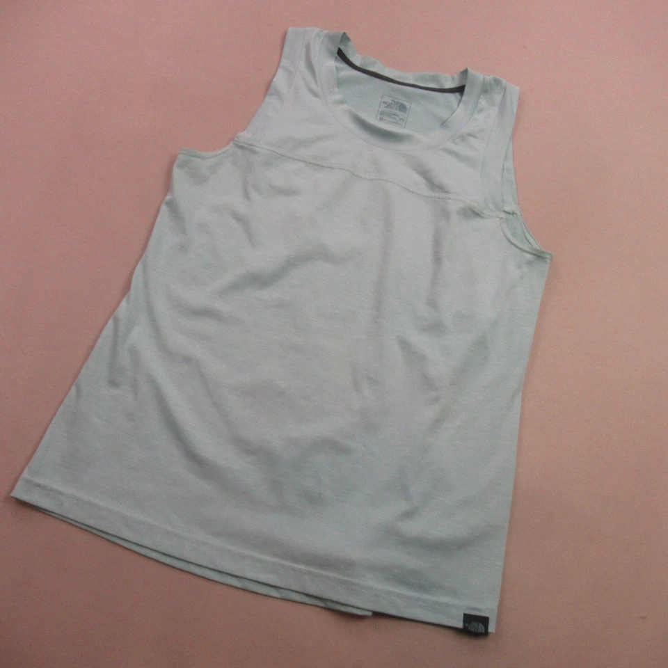 Рубашка женская North Face большая без рукавов вырез лодочкой легкая для тренировок синяя - Изображение 2 из 4