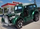 Restored Hot Wheels Redlines Cockney Cab, Dark Green, 1971 Mainline, Hong Kong