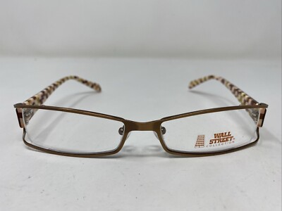 WALL STREET COLLECTION 718 BRUSHED BROWN 53-17-130 Eyeglasses Frame TC12