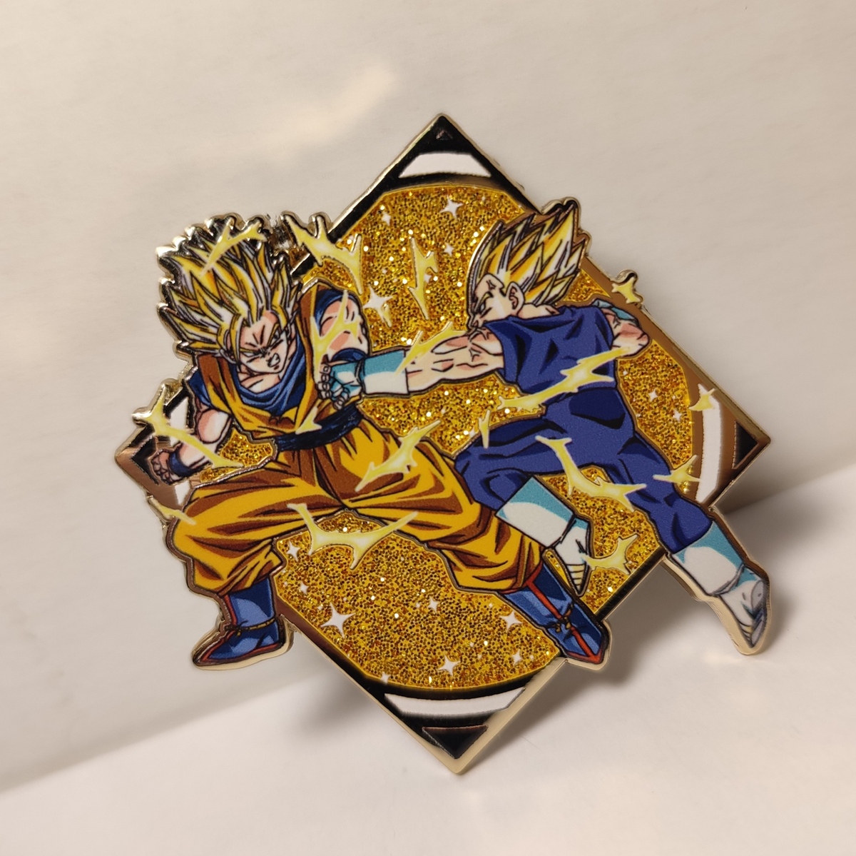 Dragon Ball Z Buu Saga Goku Vs Vegeta Enamel Pin DBZ Famous