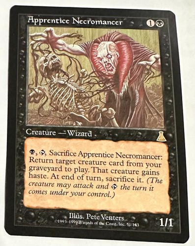 MTG Magic the Gathering Apprentice Necromancer (51/143) Urza's Destiny LP