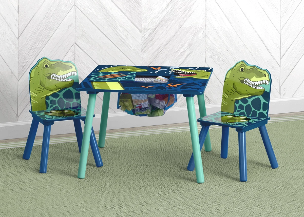 Dinosaur Kids Table And Chairs Set For 2 3 4 Year Old Boys