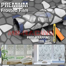 *12"x36" Frosted Film Glass Home Bathroom Window Security Privacy Sticker #5039b