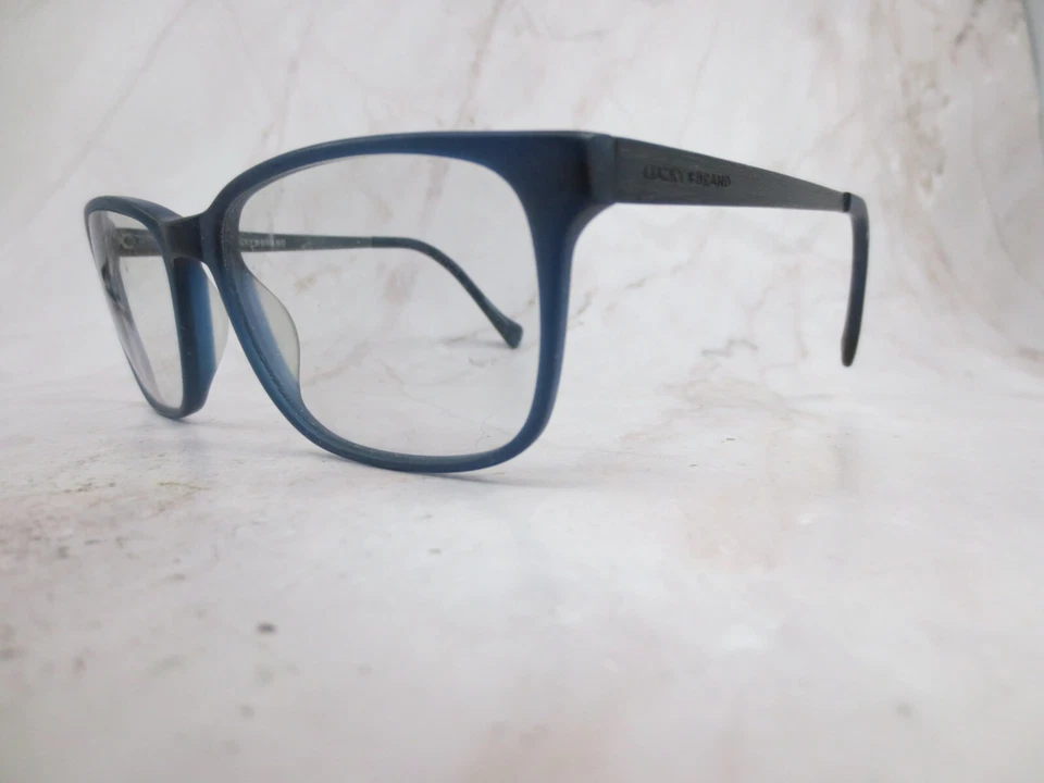 Marco de gafas Lucky Brand D404 para hombre azul mate borde completo cuadrado 54-17-140 Foto 2 de 4