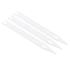 3pcs Netting Needle Shuttle 5# Plastic Fishing Net Repair Line Mend Tool, White