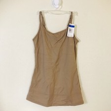 Maidenform Sweet Nothings Cami Shapewear Long-Length Fat Free Tank Top Brown Xl