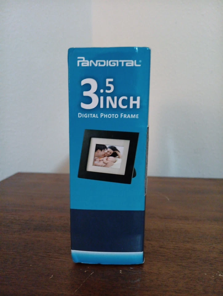 New In Box Pandigital 3.5” Digital Photo Frame, AC Adapter, USB Cable, Black - Image 3 of 4