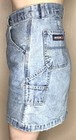 Vintage 90s Y2K Limited 4 Blue Acid Wash Cargo Cotton Denim Grunge Jean Skirt — photo 3