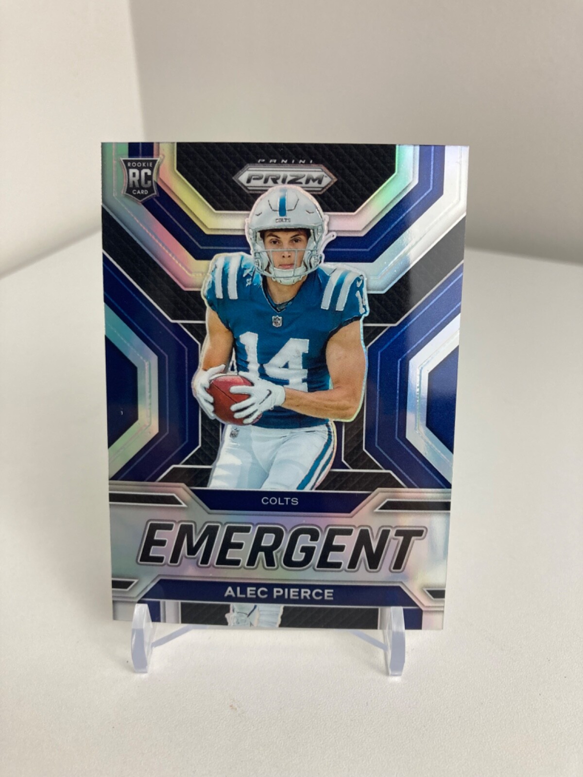 2022 Panini Prizm Football #E-18 ALEC PIERCE RC Emergent SILVER PRIZM Colts