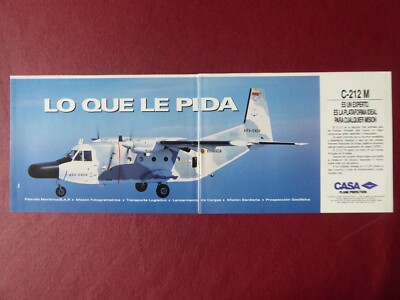 1/1992 PUB CASA C-212 M ARMADA ARV-0404 VENEZUELA ORIGINAL SPANISCHE ANZEIGE