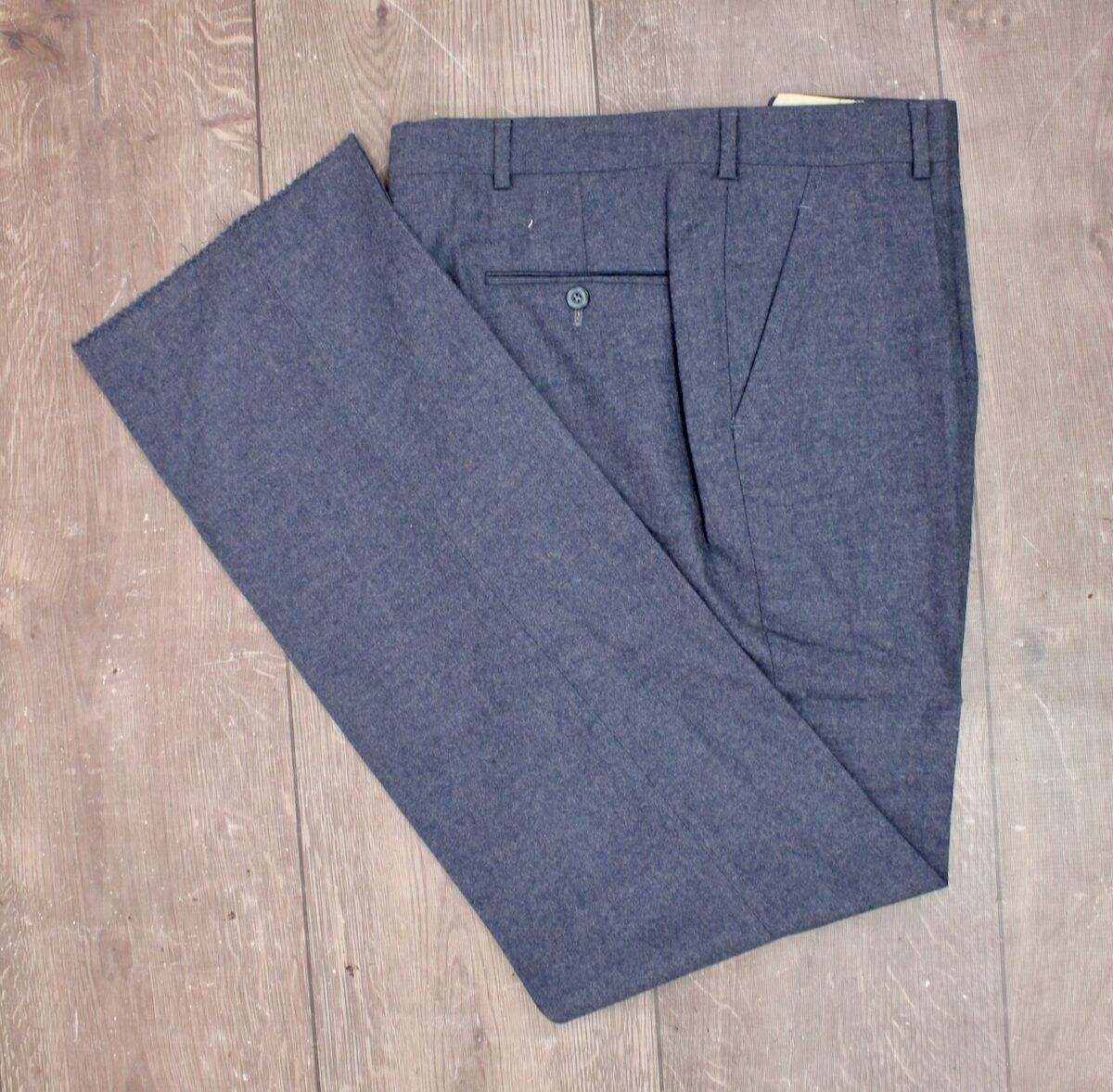 Men's VTG 1970s NOS Blue Christian Dior Polyester Wool Blend Men's VTG 1970s NOS Blue Christian Dior Polyester Wool Blend