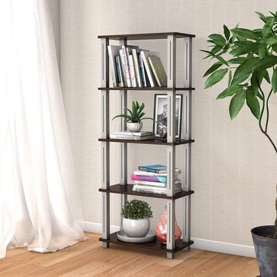 5 Ebenen Standregal Aufbewahrungsregal Bücherregal Lagerregal 100kg belastbar