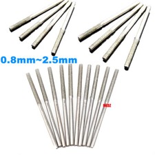 0.8 2.5mm Diamond Coated Grinding Drill Bit for Dremel Tool Jewelry Glass Punch