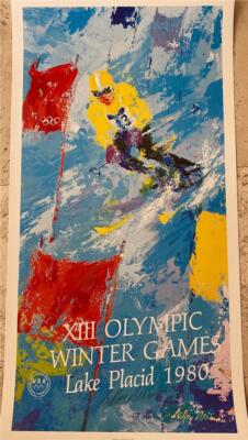 LeRoy Neiman XIII Winter Olympic Games 1980 Hand Signed Lithograph