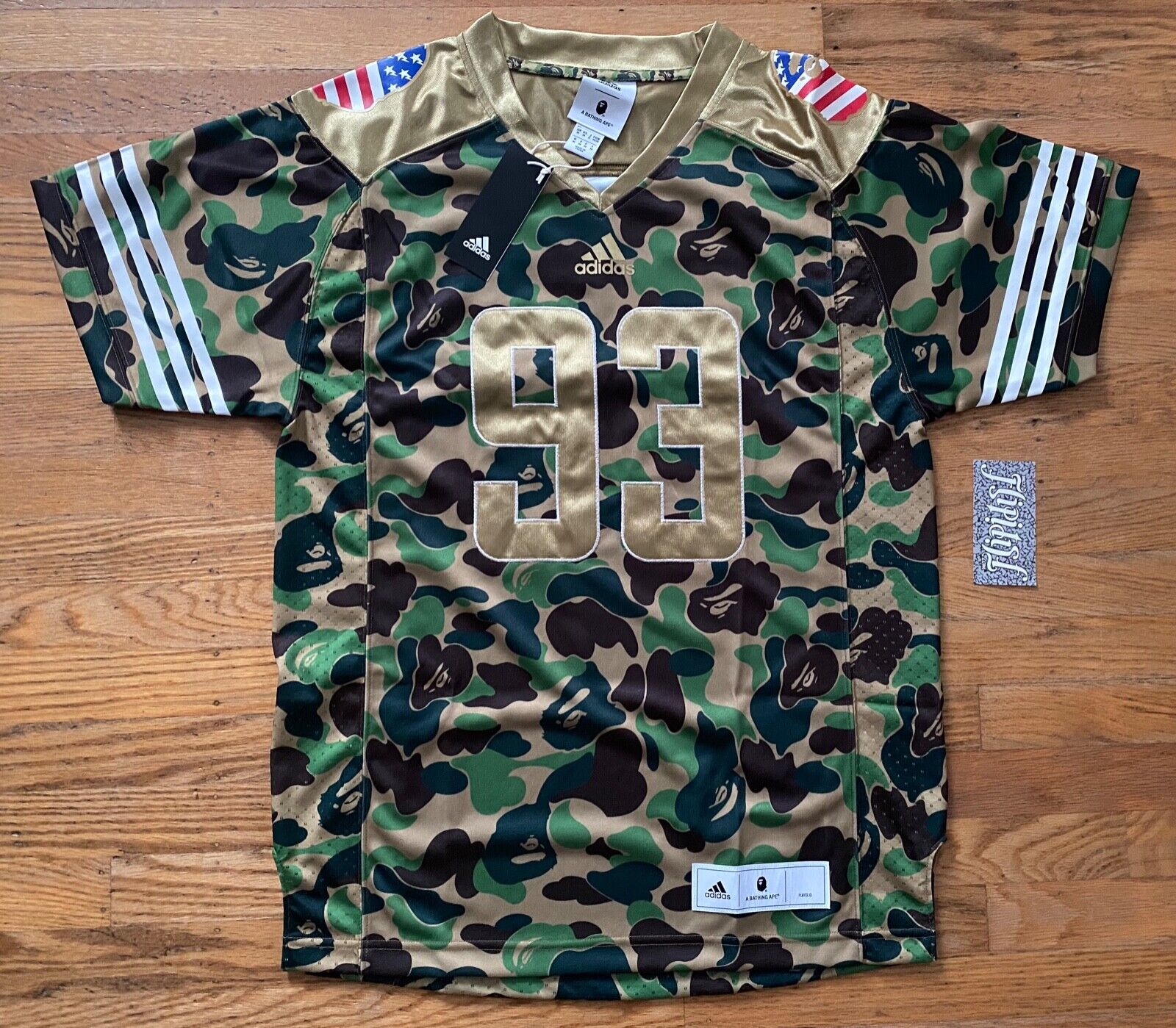 Regelmæssighed respektfuld Multiplikation 2019 NEW ADIDAS BAPE FOOTBALL JERSEY CAMO NFL SUPER BOWL TANK LIMITED VTG  SZ M | eBay