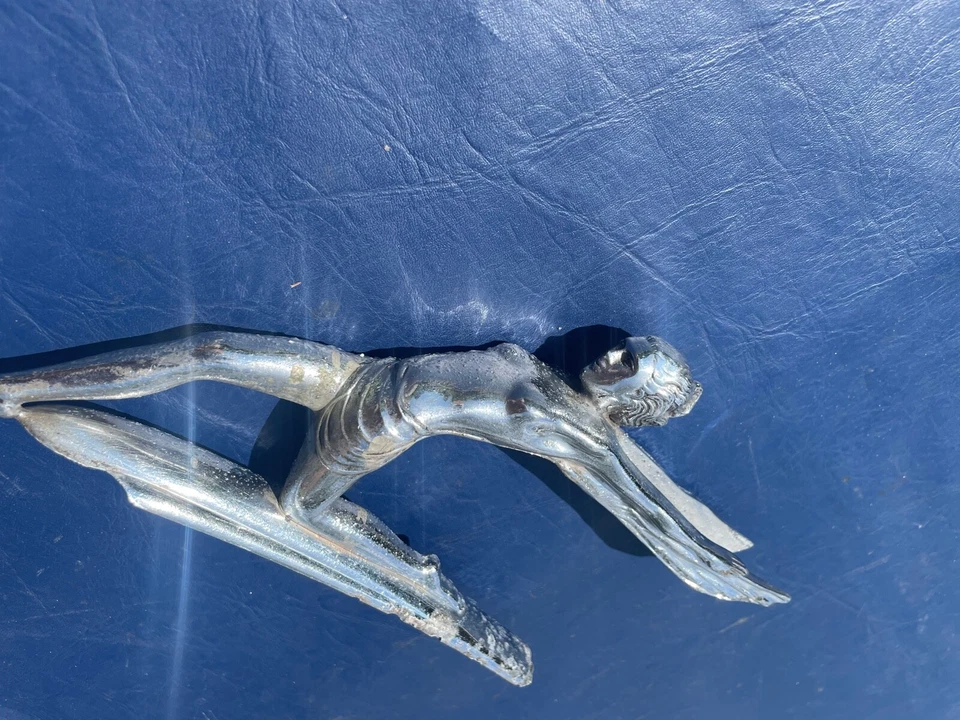 1934 Oldsmobile Capô Ornamento Mascote Deusa L 34 Usado Original 8 Cilindros - Imagem 2 de 4