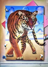FERJO "BENGAL TIGER" | ORIGINAL CANVAS PAINTING | LARGE 69X49" | MAKE AN OFFER