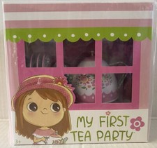 My First Tea Party Gift Set, 12-Piece Set Includes Book, Tea Set, Hat, and Purse