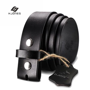 HJONES 38mm Men’s Replacement Belt Leather Belt Strap Without Buckle 1 1/2” Wide