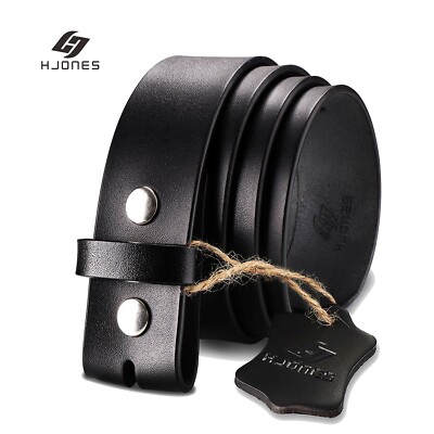 HJONES 38mm Men s Replacement Belt Leather Belt Strap Without Buckle 1 1/2  Wide