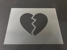 Valentines 1 Stencil 10mm or 7mm Thick, Heart, Love, Cupid, Candy, Airbrushing