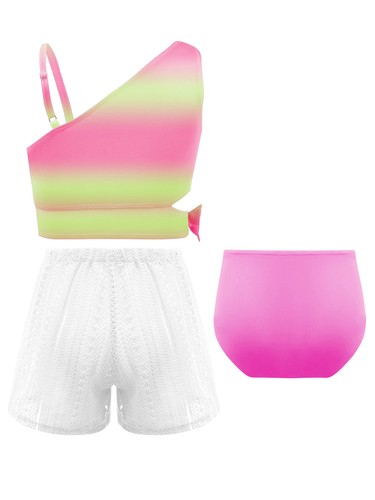 Girls Bathing Suit Swimming Swimsuit Hot Spring Swimwear Party Beachwear Junior - Picture 25 of 31