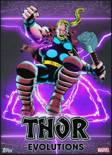 Thor Evolutions Purple Motion LE Epic (cc#145) Topps Marvel Collect Digital card - Afbeelding 1 van 8