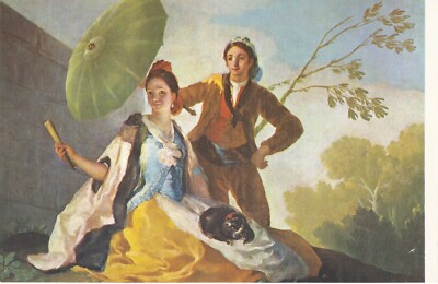 Art Postcard Francesco Goya The Parasol El Quitasol Prado Museum Madrid 4x6