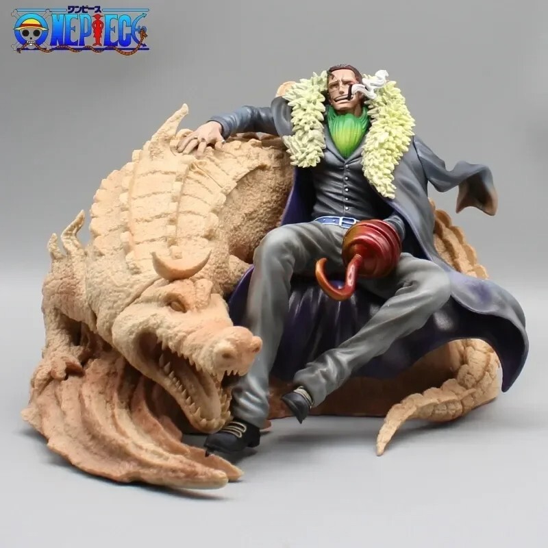 One Piece - Crocodile Mr. 0 Shichibukaib Sand Model Toy 18cm Anime