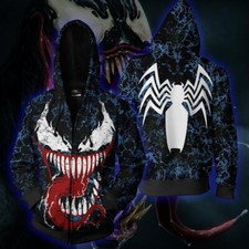 Men 3D Spiderman Sweatshirt Venom Coat Carnage Shirt Hoodie Jacket Tops Xmas