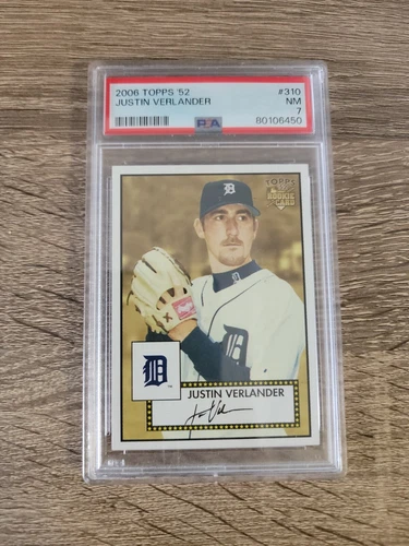 2006 Topps '52 #310 Justin Verlander RC Rookie PSA 7 NM Tigers