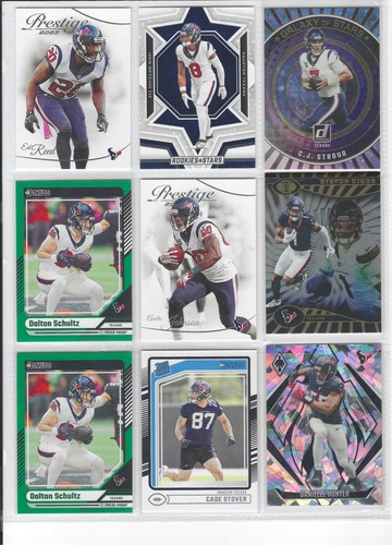 Houston Texans C.J. Stroud, Stefon Diggs, Andre Johnson, Cade Stover RC, +++