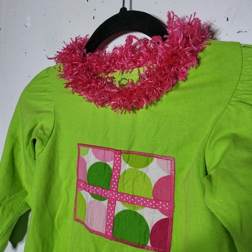 Camicia manica lunga The Bailey ragazzo ragazza frange a pois taglia 4 scuola neon autunno - Foto 6 di 9