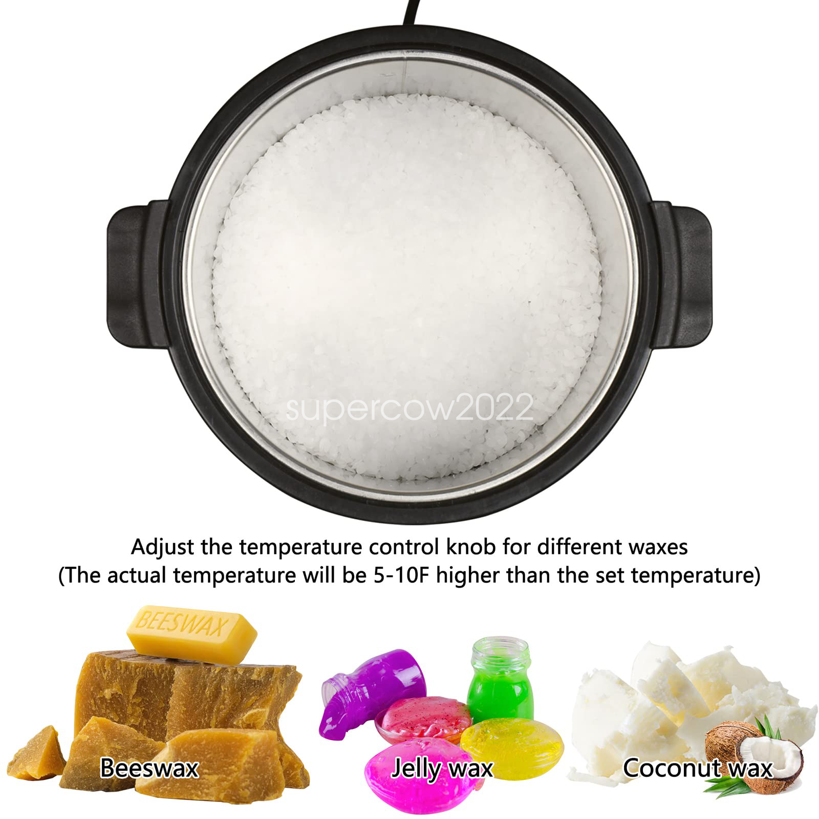 8L Electric Soy Wax Melter Candle Making Large Melting Pot Furnace With