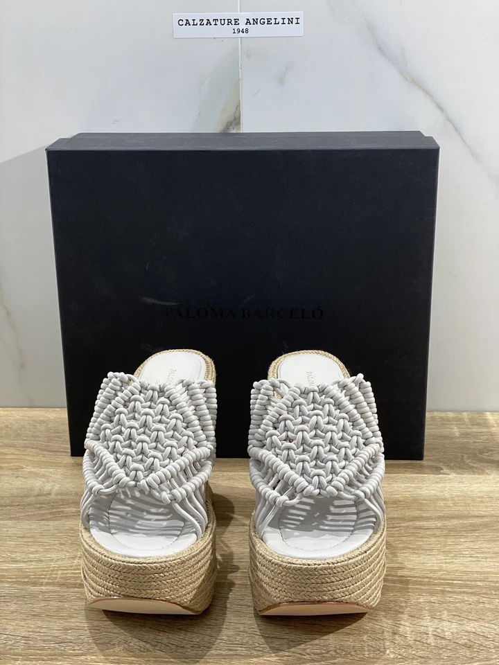 Paloma BARCELO’ Sandalo Donna Salma Pelle White Luxury Shoes 38 - Immagine 2 di 4