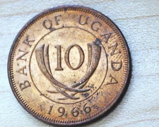 1966 Uganda 10 Cents