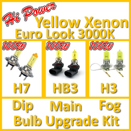 Alogena H7 55W 3000K Giallo Due Lampadine Nebbia Luce - Foto 9