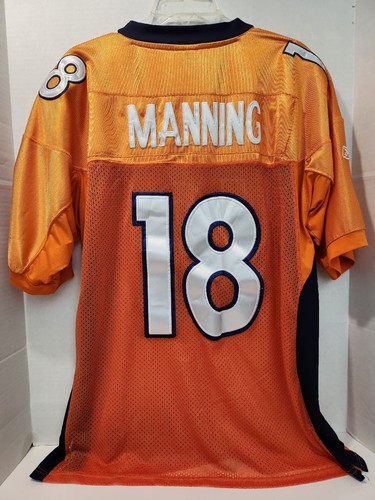 Camiseta deportiva naranja de los Denver Broncos Peyton Manning cosida Reebok Onfield talla 52 (LWW) - Imagen 5 de 10