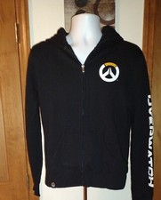 J NX black Overwatch graphic sweatshirt hoodie KIDS SIZE XL full zip