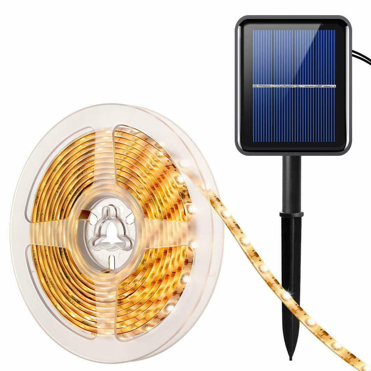 PETSTIBLE Solar Lichterkette Für Garten-Schirm - 104 LED Mit 8 Modi | Wasserdicht IP67