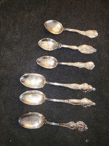 Sterling Silver Virginia Souvenir Spoons - Imagen 1 de 16