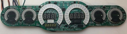 Universal 6 Gauge Analog Dash Panel Blue LED Bargraph Gauges Lifetime Warranty - Picture 3 of 8
